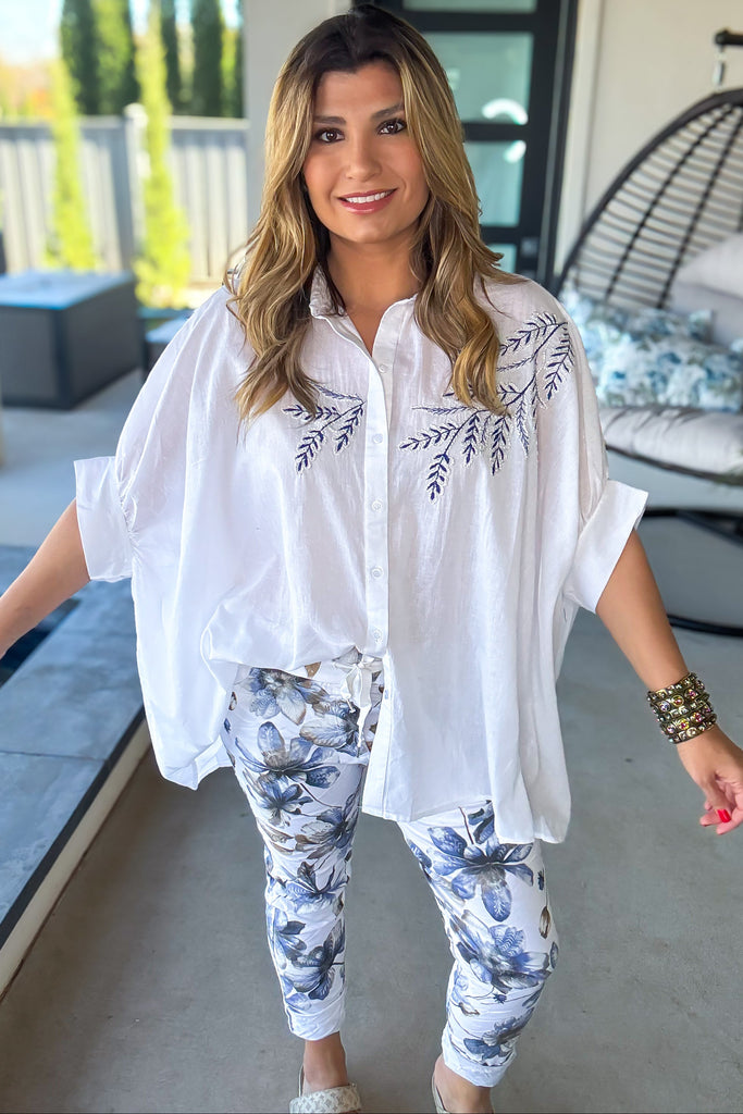 Oversized Daily Favorite Tunic - 100% Cotton -  Ivory