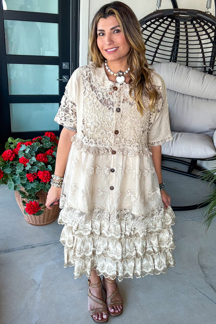 Trellis Dreams Top - 100% Cotton