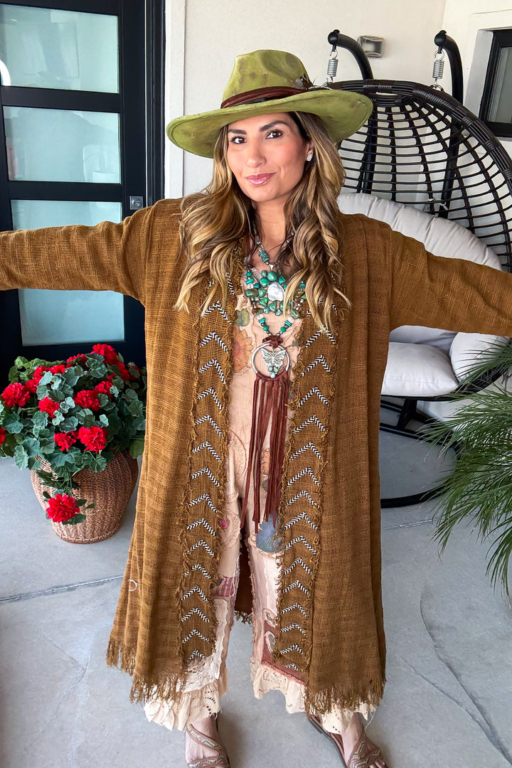 Earthbound Fringe Duster - 100% Cotton