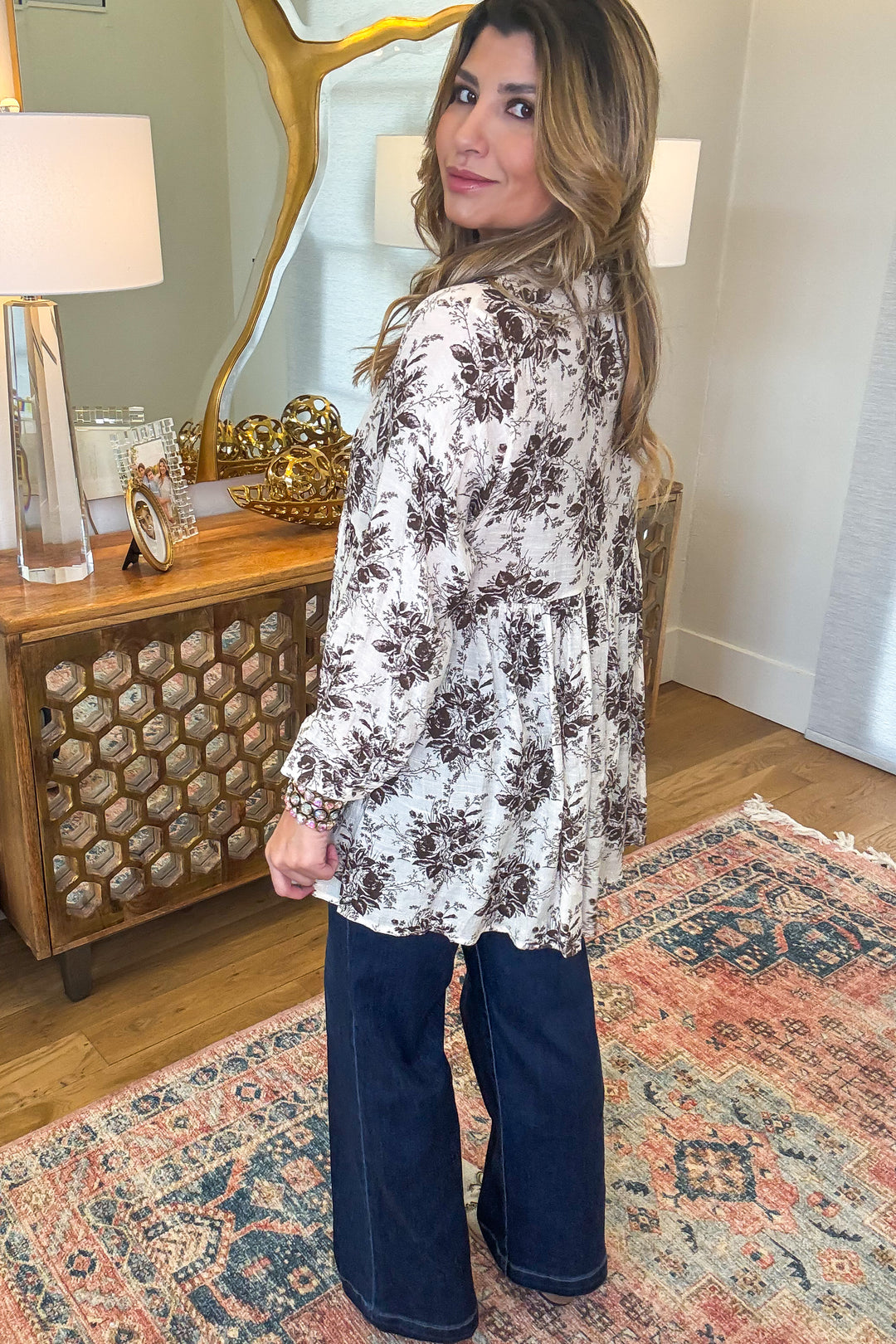 Flowing with Efficiency Tunic - Beige-Mocha