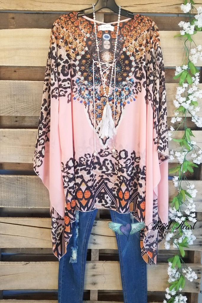 Wild Thing Kaftan - Pink [product type] - Angel Heart Boutique