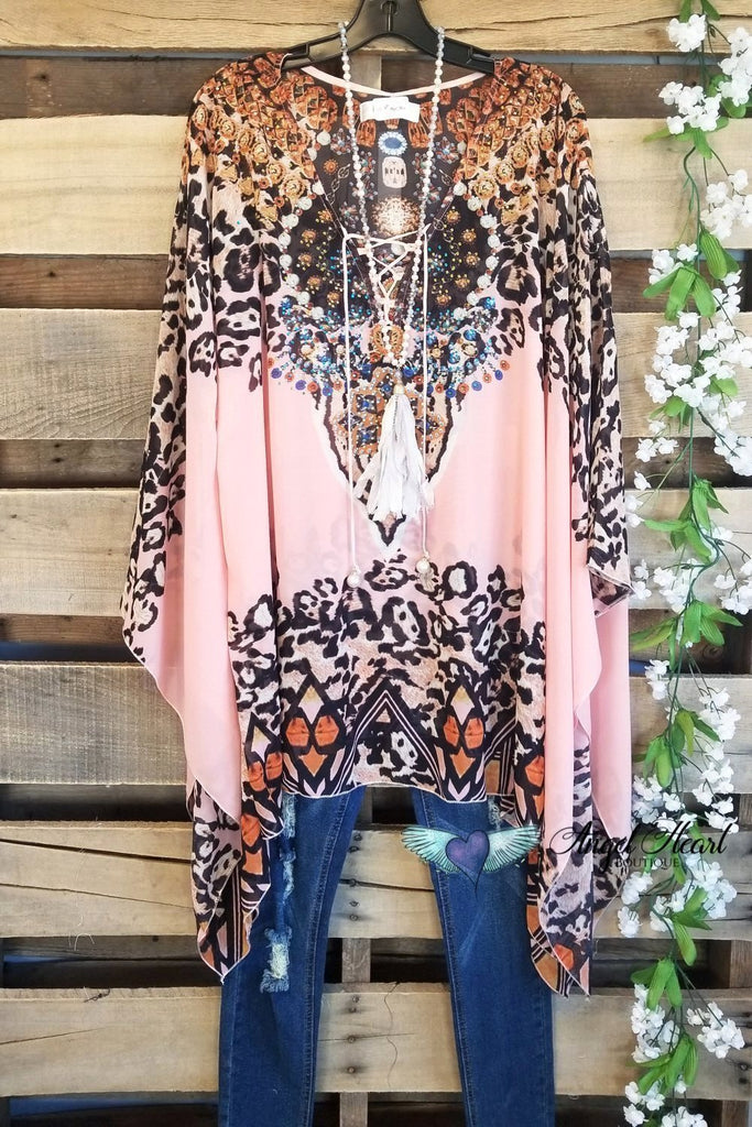 Wild Thing Kaftan - Pink [product type] - Angel Heart Boutique