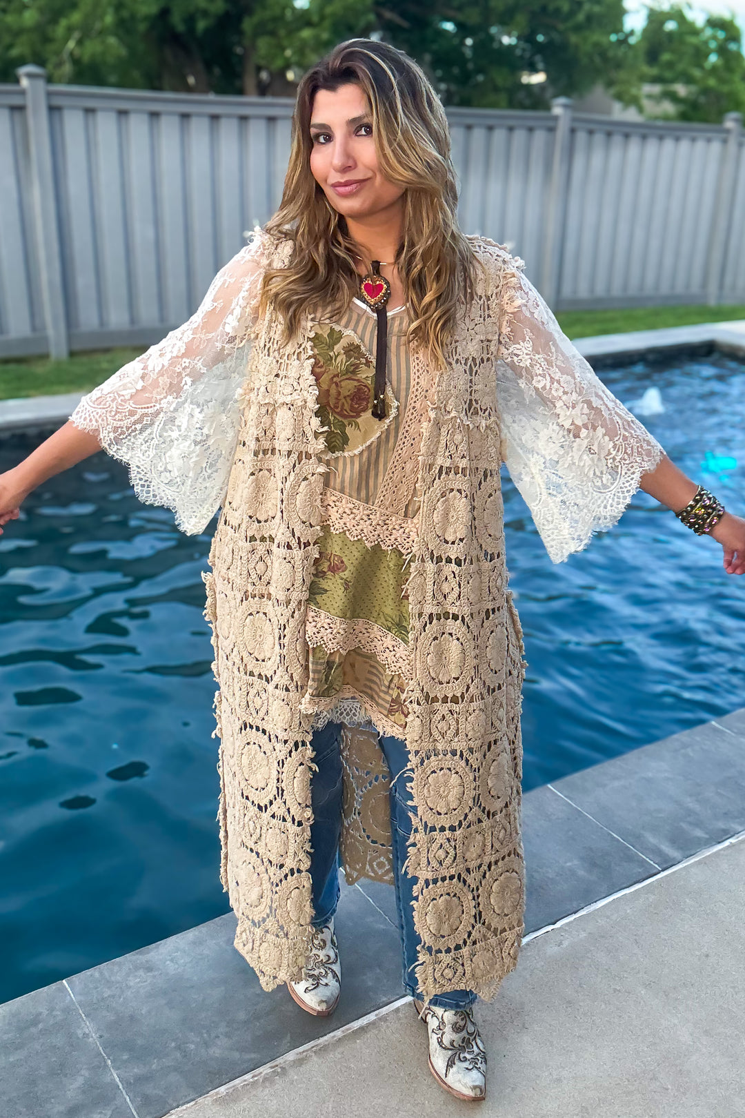 PRE ORDER:Soulful Feeling Vest Duster - 100% COTTON - MADE IN USA