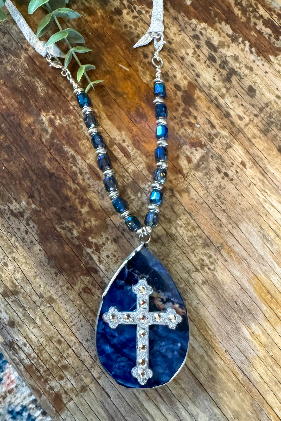 Tear Drop Lapis Azure Necklace - Authentic Lapis Azure Stone