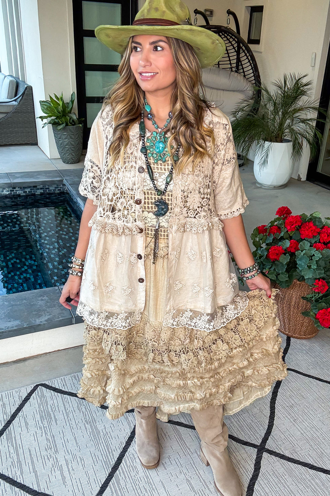 Serene Sands Skirt - Sheer - 100% Cotton