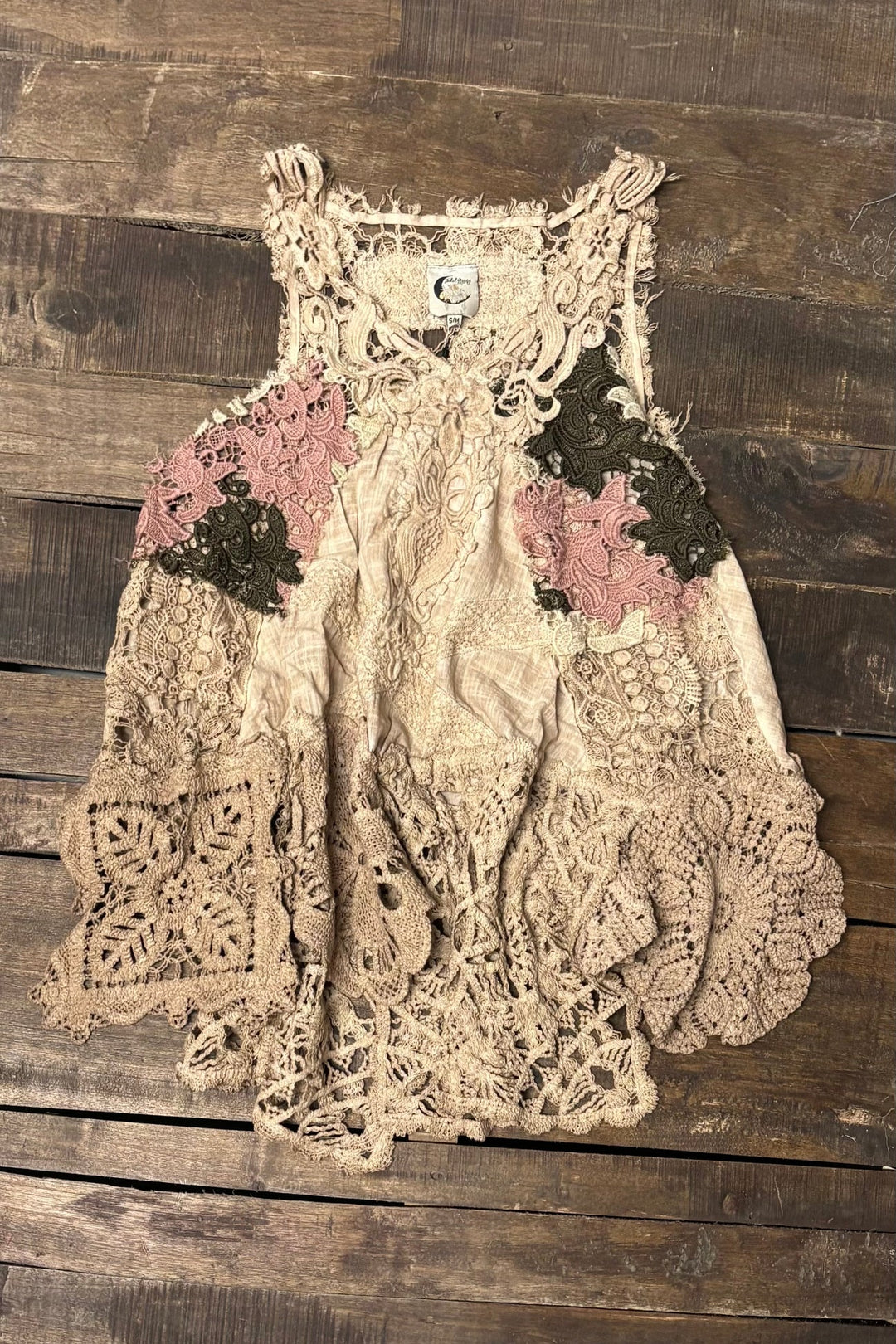 Whispers of Lace Tank - 100% Cotton - Made in USA