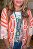 Thoughtfully Simple Crochet Cardigan - Orange