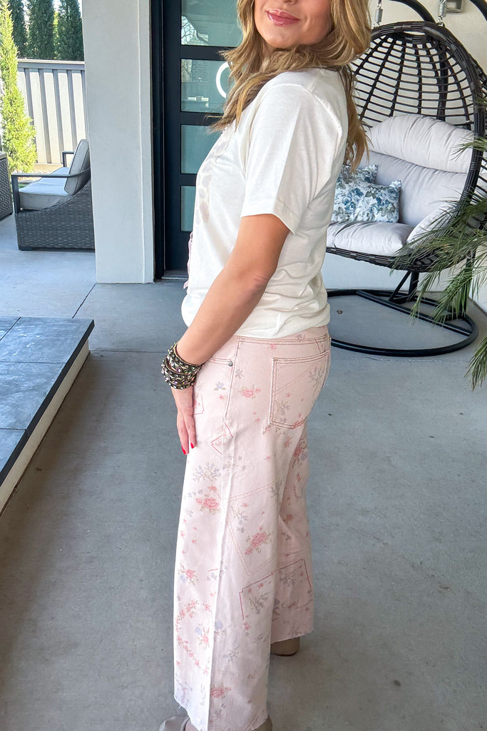 Etched With Style Jeans - Rose (Size 14 to 24)