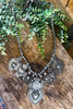 Gypsy Soul Statement Necklace - Silver Plate Overlay