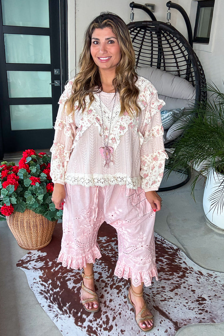 Eyelet Bloomers - Rose