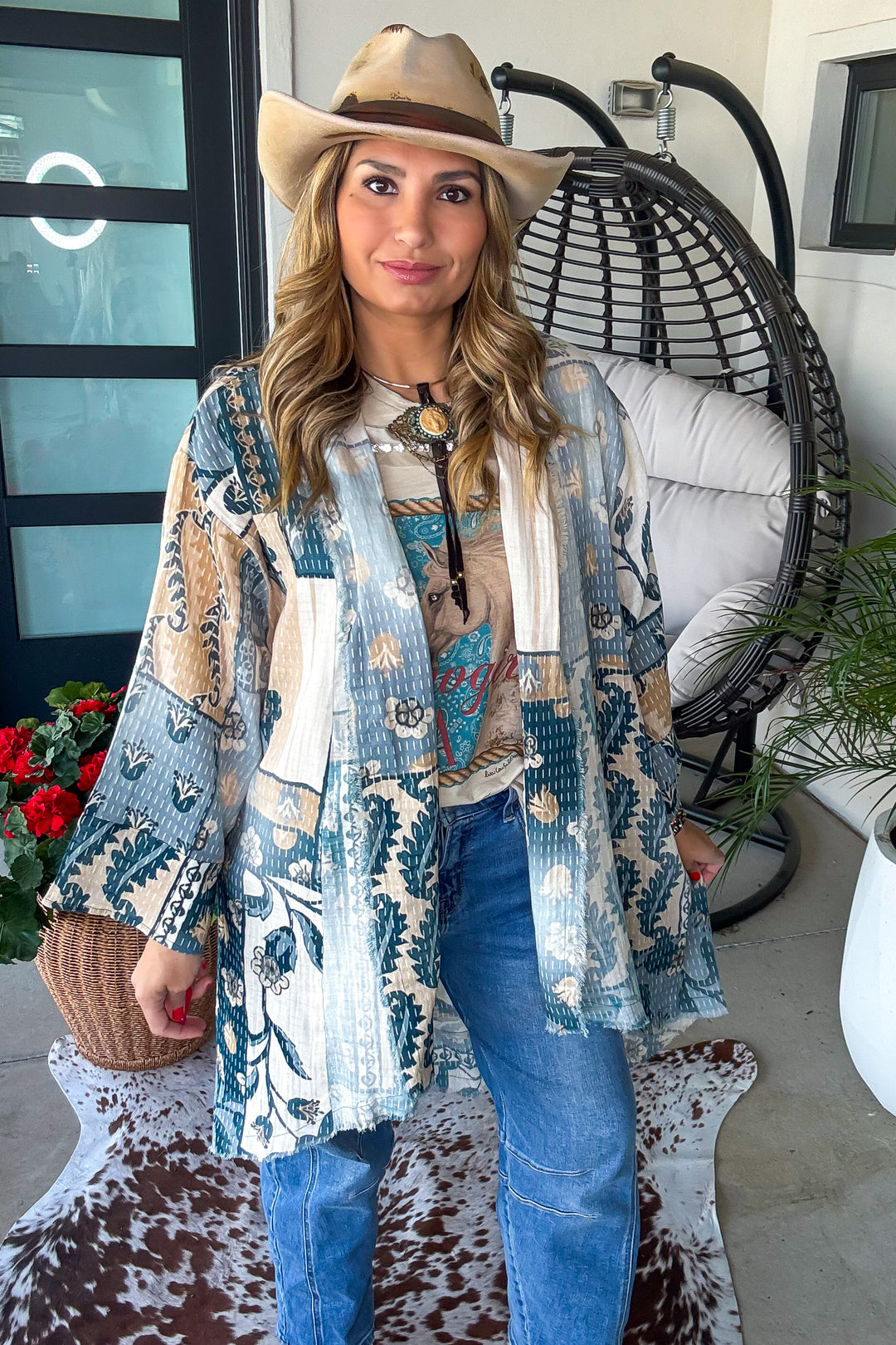 Anchored In Peace Duster - 100% Cotton