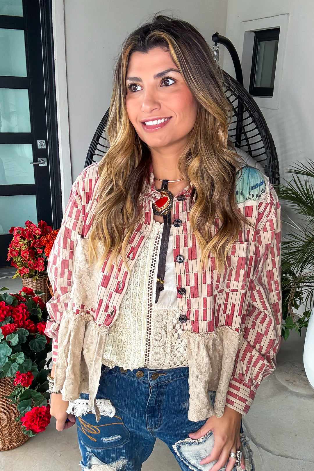 Nestled in Brick Jacket - 100% Cotton