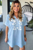 Driftwood Romance Oversized Dress - Denim