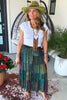 Dreaming Of Tomorrow Elastic Waist Maxi Skirt - Basil