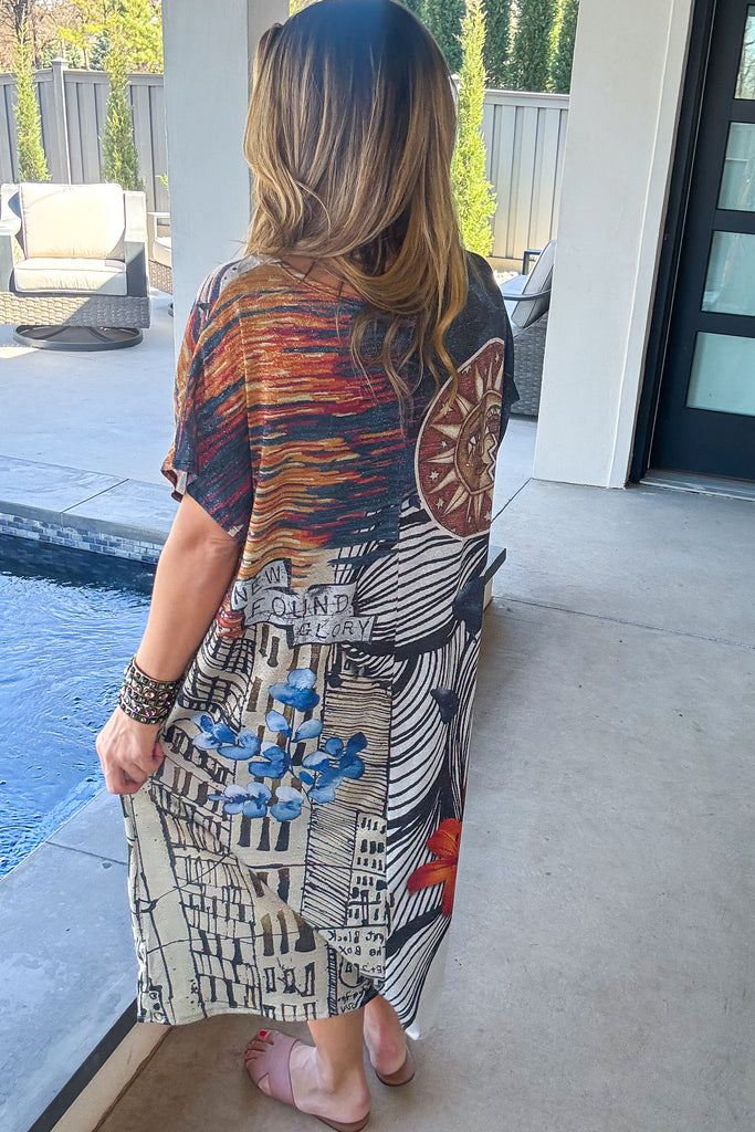 Sole d’Arte Italian Oversized Midi Dress - Made in Italy - MIDI