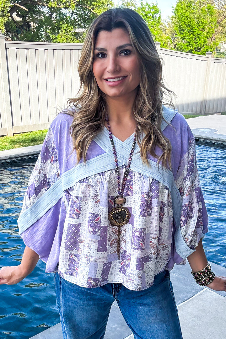 Crossroads Vineyard Top - 100% Cotton - Grape