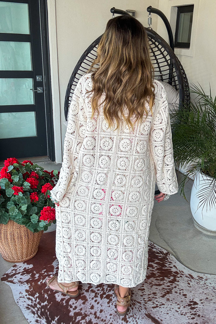 Woven Whisper Cardigan - Cream