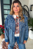 Starlight Patchwork Denim Shirt - 100% Cotton