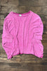 PRE ORDER: Beyond The Moon Oversized Top - Dragonfruit Berry