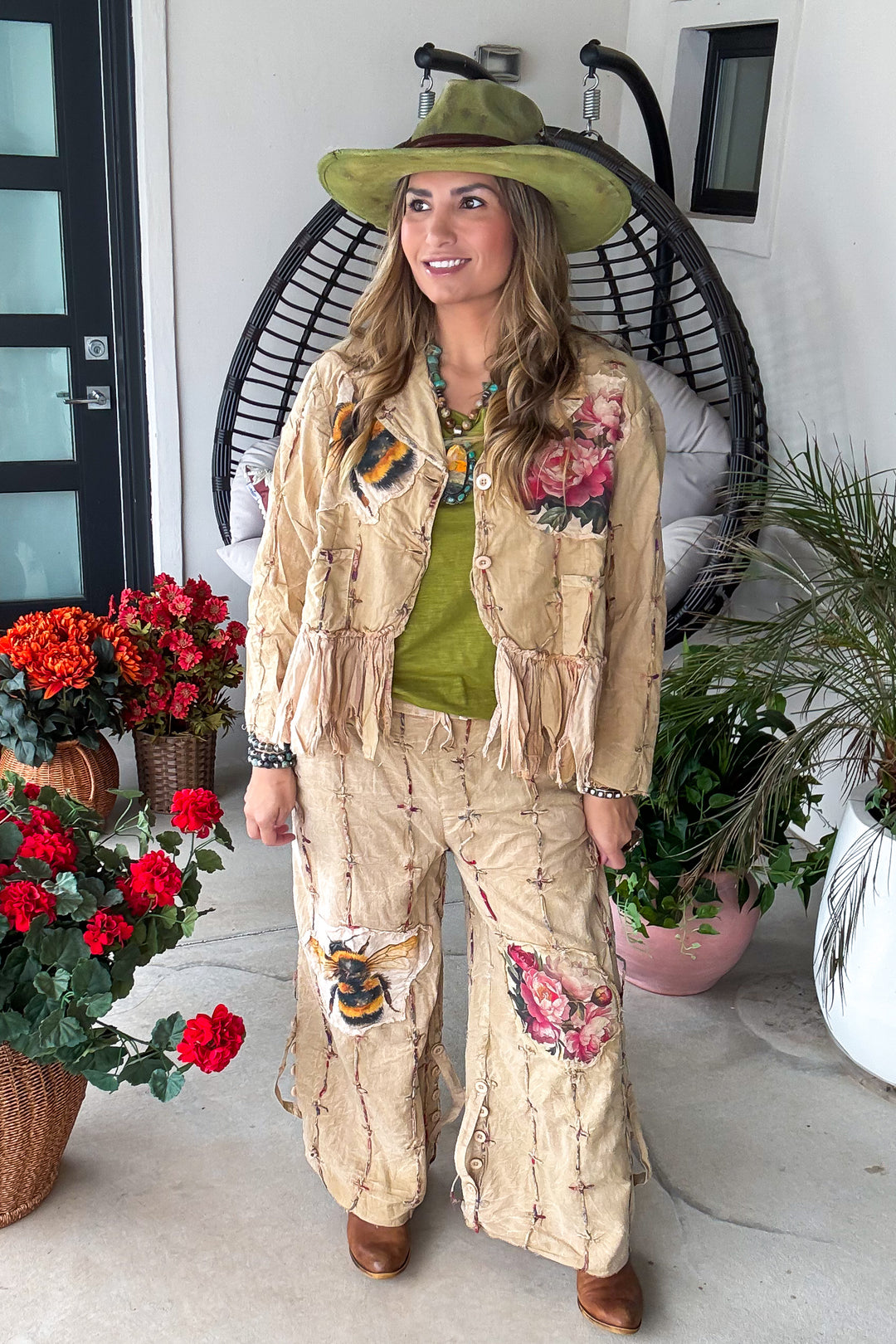 Bumble Bee Rose Jacket - 100% Cotton