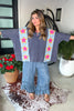 Ruffled Soul Elastic Waist Denim Pants - Denim