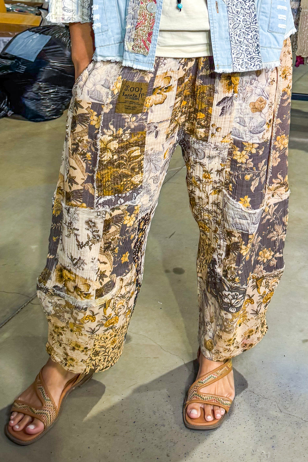 Harem Pants - Gold - 100% Cotton