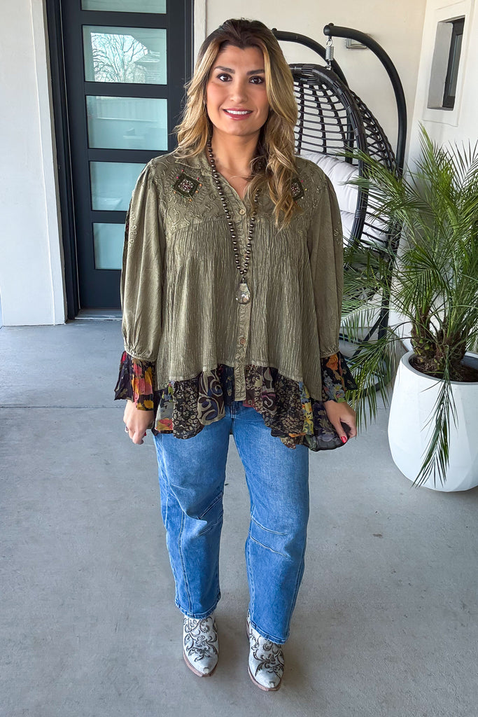 Dreams That Come True Tunic - Gravel