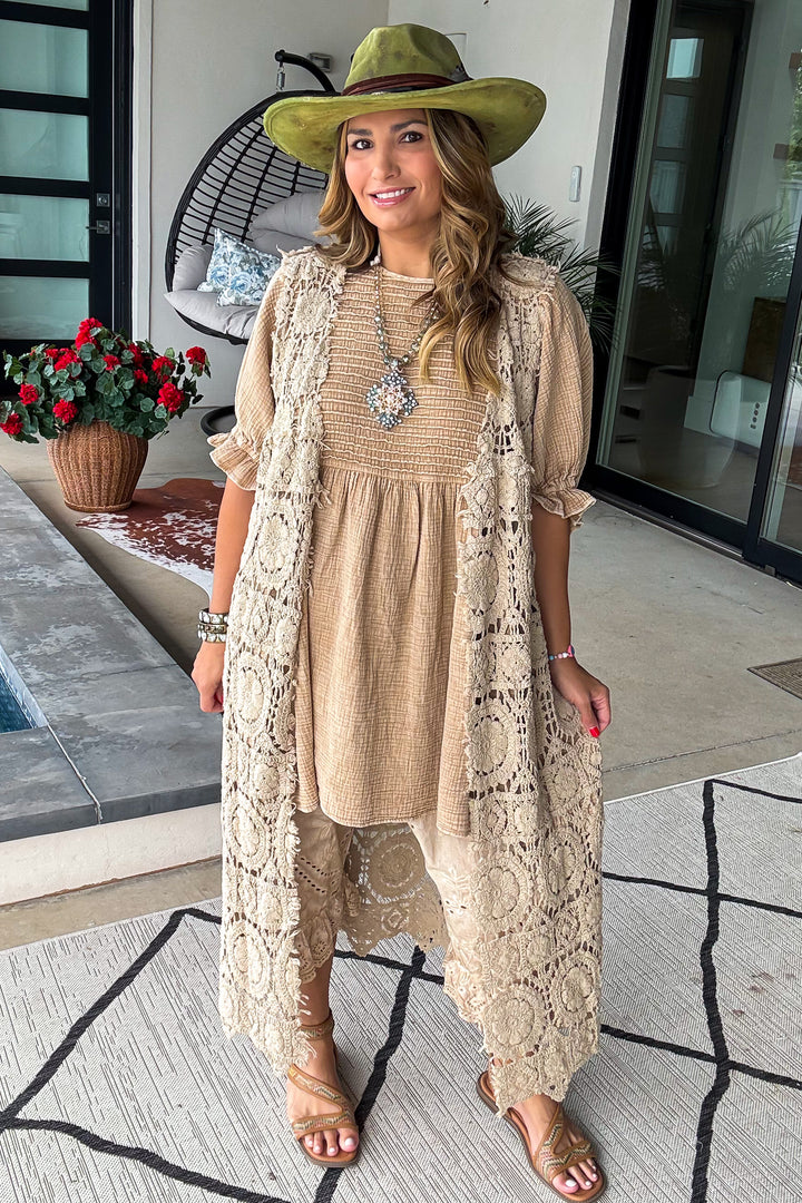 Soulful Feeling Vest Duster - 100% COTTON - MADE IN USA