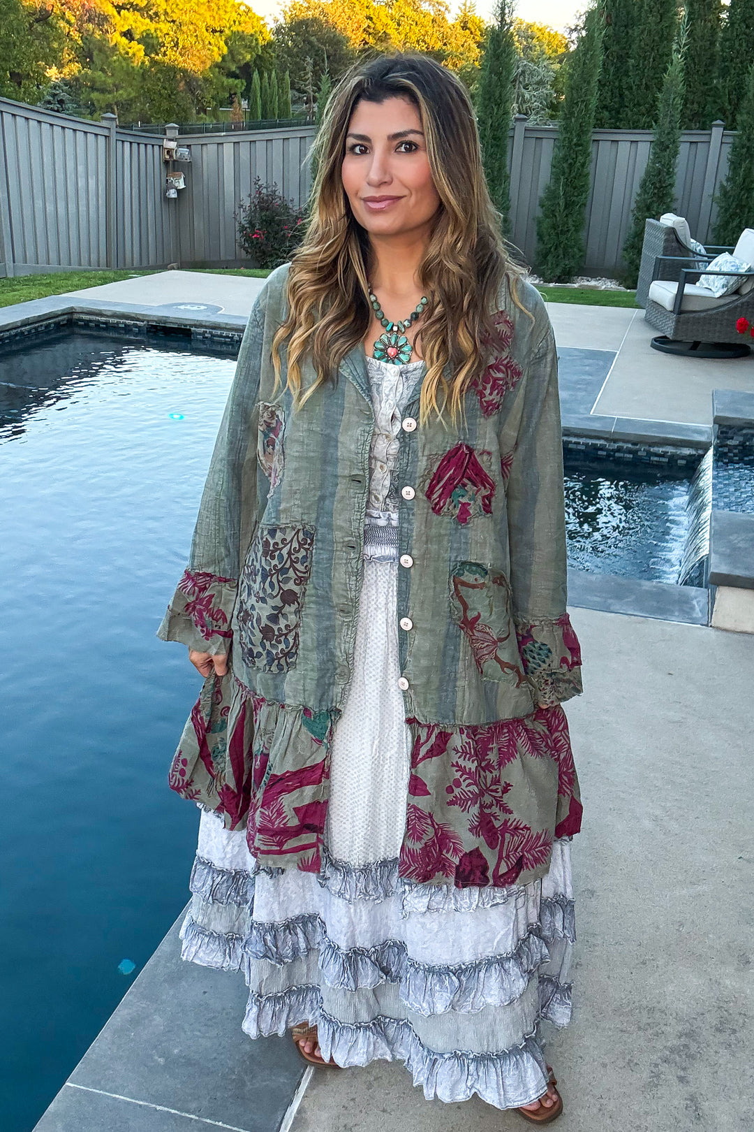 Pale Rosewood Duster - 100% Cotton