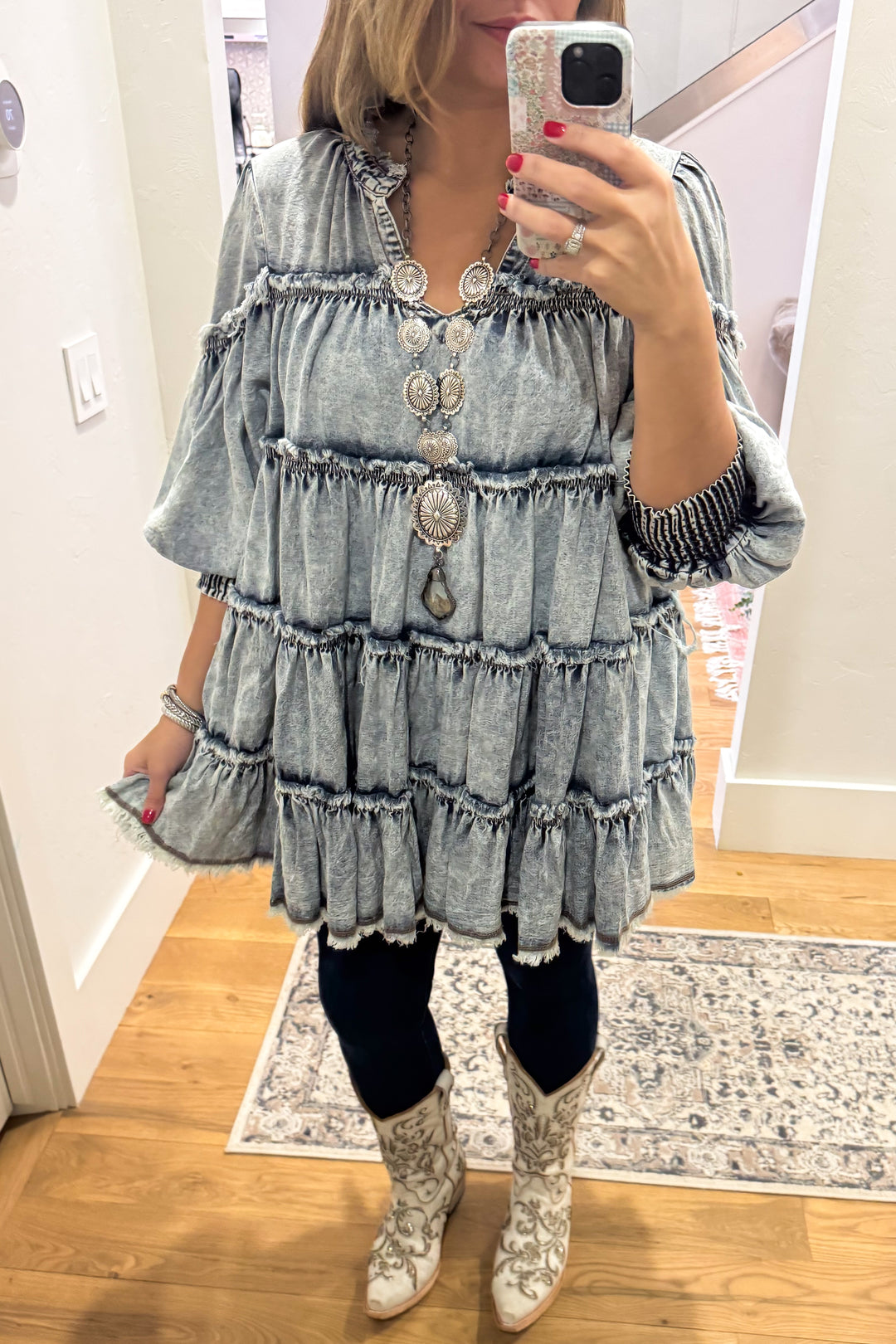 Stone Washed And Ready Tunic/Dress