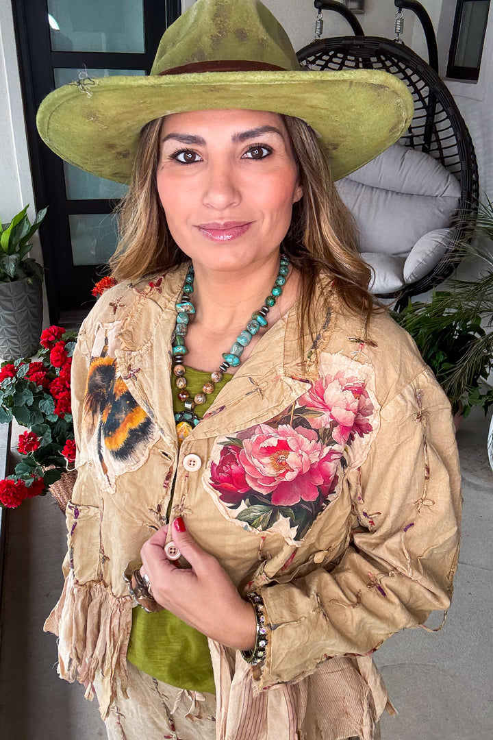 Bumble Bee Rose Jacket - 100% Cotton