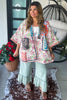 Mosaic Skies Oversized Jacket - 100% Cotton - Yellow/Multi