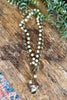 Handmade Starfall Beaded Necklace - Made in USA - Champagne Pearl
