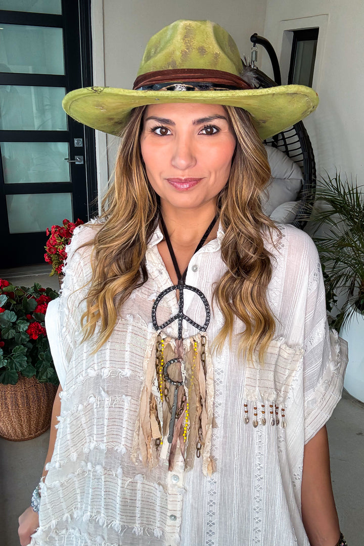 Prairie Moon Sheer Maxi Tunic/Duster - 100% Cotton - Natural