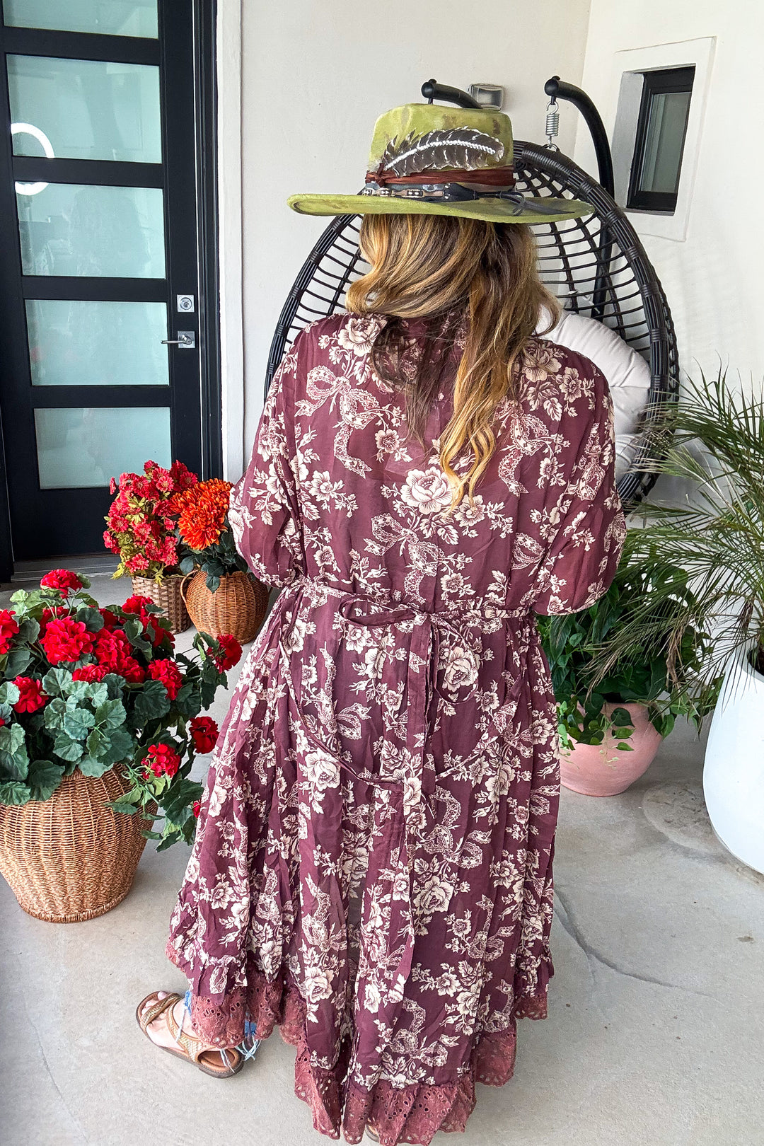 Whispering Blooms Duster - 100% Cotton