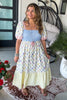 Wildflower Avenue Maxi Dress -Yellow - 100% COTTON