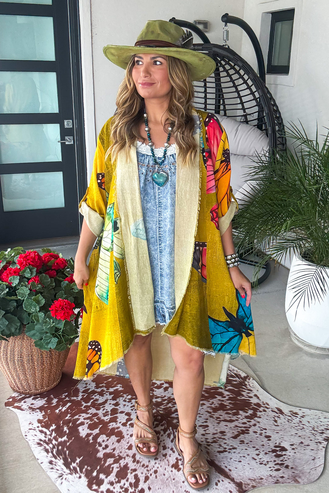 Seabreeze Story Dress - 100% Cotton - Denim