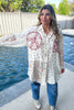 Confidence In Motion Tunic - 100% Cotton - Cream Floral