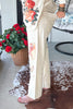 Garden Story Patch Elastic Waist Jeans - 100% Cotton - Cream