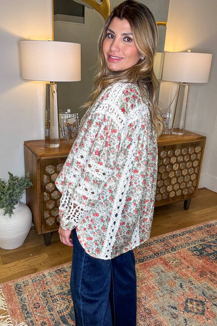 Comes Naturally OVERSIZED Top - Natural - SALE
