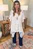 The Sweetest Hello Crochet Vest - Beige