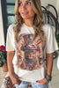 Star Spangled Rhinestones Cheetah Shirt - 100% Cotton