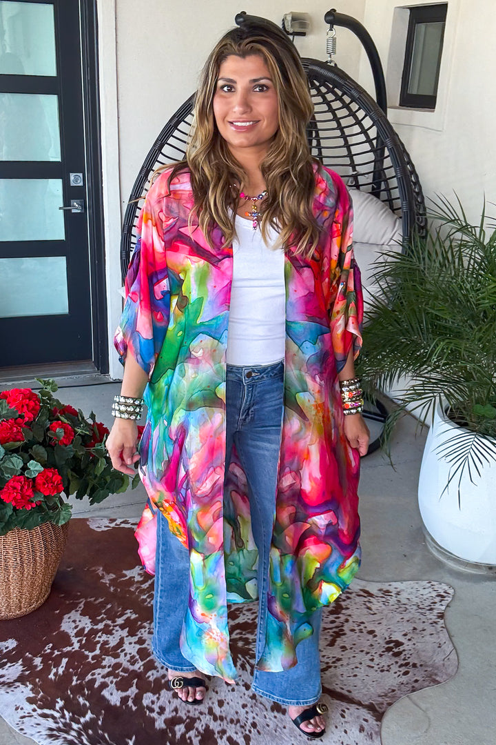 Blushing Botanicals Kimono 