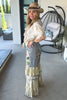 Painted Rose Patchwork Boho Pants