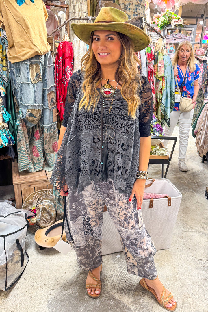 Harem Pants - Gray - 100% Cotton