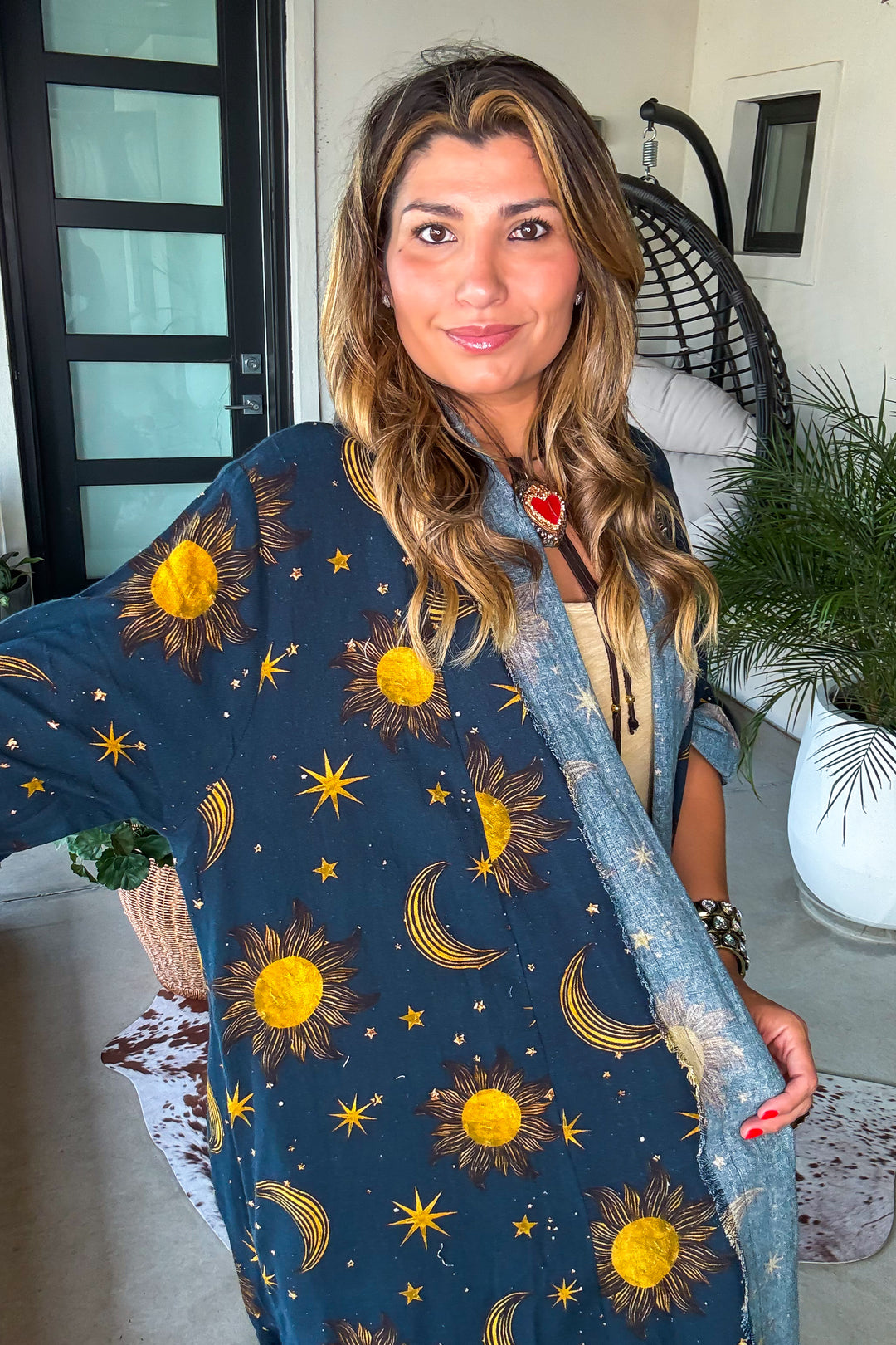 Love You to the Moon and Back Duster - 100% Linen