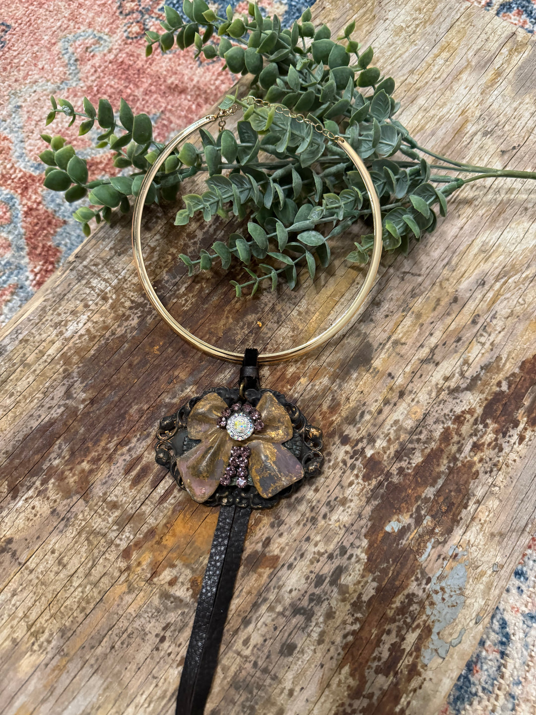 HANDMADE Bow Necklace Jaded Gypsy - Choker