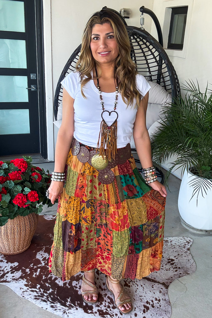PRE ORDER: Dreaming Of Tomorrow Elastic Waist Maxi Skirt - Camel