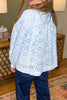 Cloud Washed Button Down Top - Blue - 100% Cotton