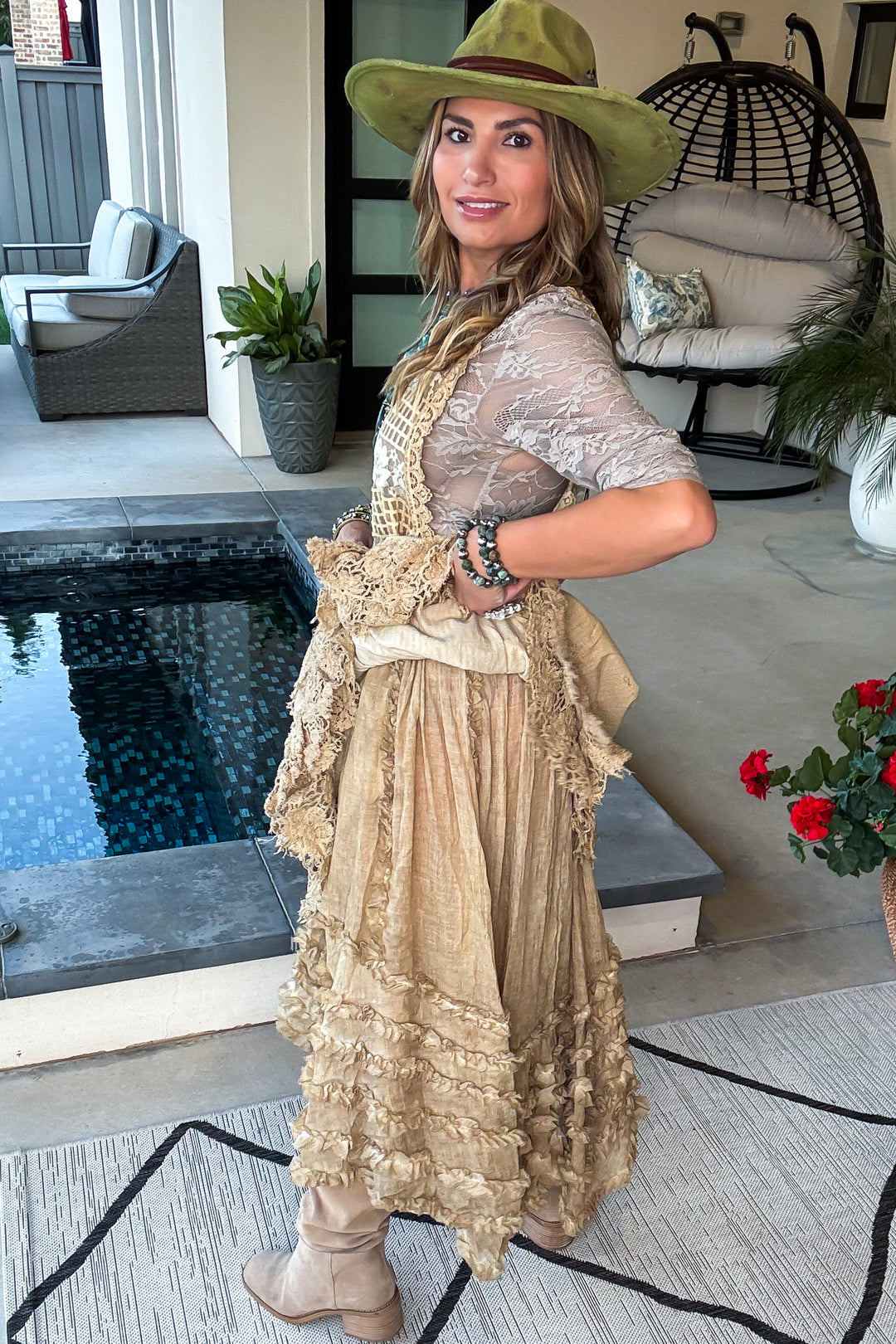Serene Sands Skirt - Sheer - 100% Cotton